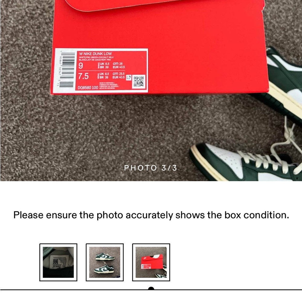 Nike Dunk Low Vintage Green - Picture 5 of 5